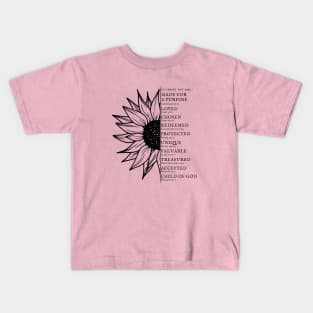 Your Identity In Christ - Bible Verses Kids T-Shirt